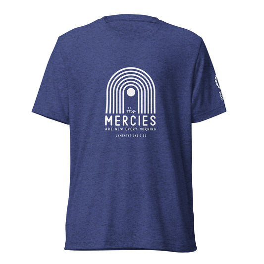 "His Mercies are New" Colorful Short Sleeve Bright Colored T-Shirt